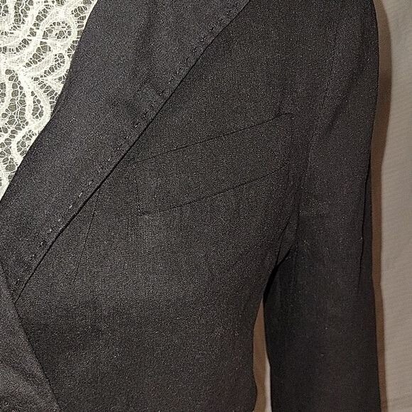 ANTONIO‎ MELANI Women's Fitted Suit Jacket Business Casual  Lined Blend 8 Black - Picture 2 of 9